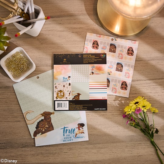 The Happy Planner® Disney© Moana 6" x 6" Scrapbooking Paper Pad, 24 Sheets